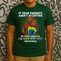 If Your Parents Aren't Accepting Of Your Identity I'm Your Mom Now #FreeMomHugs T-Shirt thumb 3