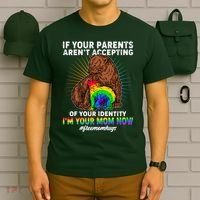 If Your Parents Aren't Accepting Of Your Identity I'm Your Mom Now #FreeMomHugs T-Shirt thumb 6