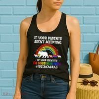 If Your Parents Arent Accepting Im Your Mom Now LGBT Flag Women's Tank Top thumb 2