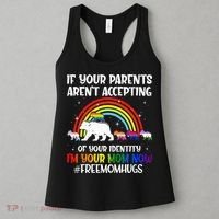 If Your Parents Arent Accepting Im Your Mom Now LGBT Flag Women's Tank Top thumb 3