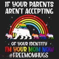 If Your Parents Arent Accepting Im Your Mom Now LGBT Flag Hat thumb 2