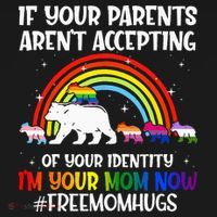 If Your Parents Arent Accepting Im Your Mom Now LGBT Flag Visor thumb 3