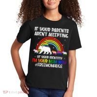 If Your Parents Arent Accepting Im Your Mom Now LGBT Flag Kids T-Shirt thumb 2