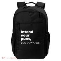 Intend Your Puns You Cowards  Backpack thumb 0