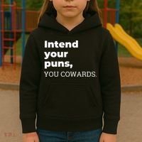 Intend Your Puns You Cowards  Kids Hoodie thumb 3