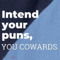 Intend Your Puns You Cowards  Raglan Baseball Sleeve Shirt thumb 2