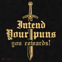 Intend Your Puns You Cowards Funny Pun Ladies PosiCharge Tri-Blend Wicking Tank thumb 2