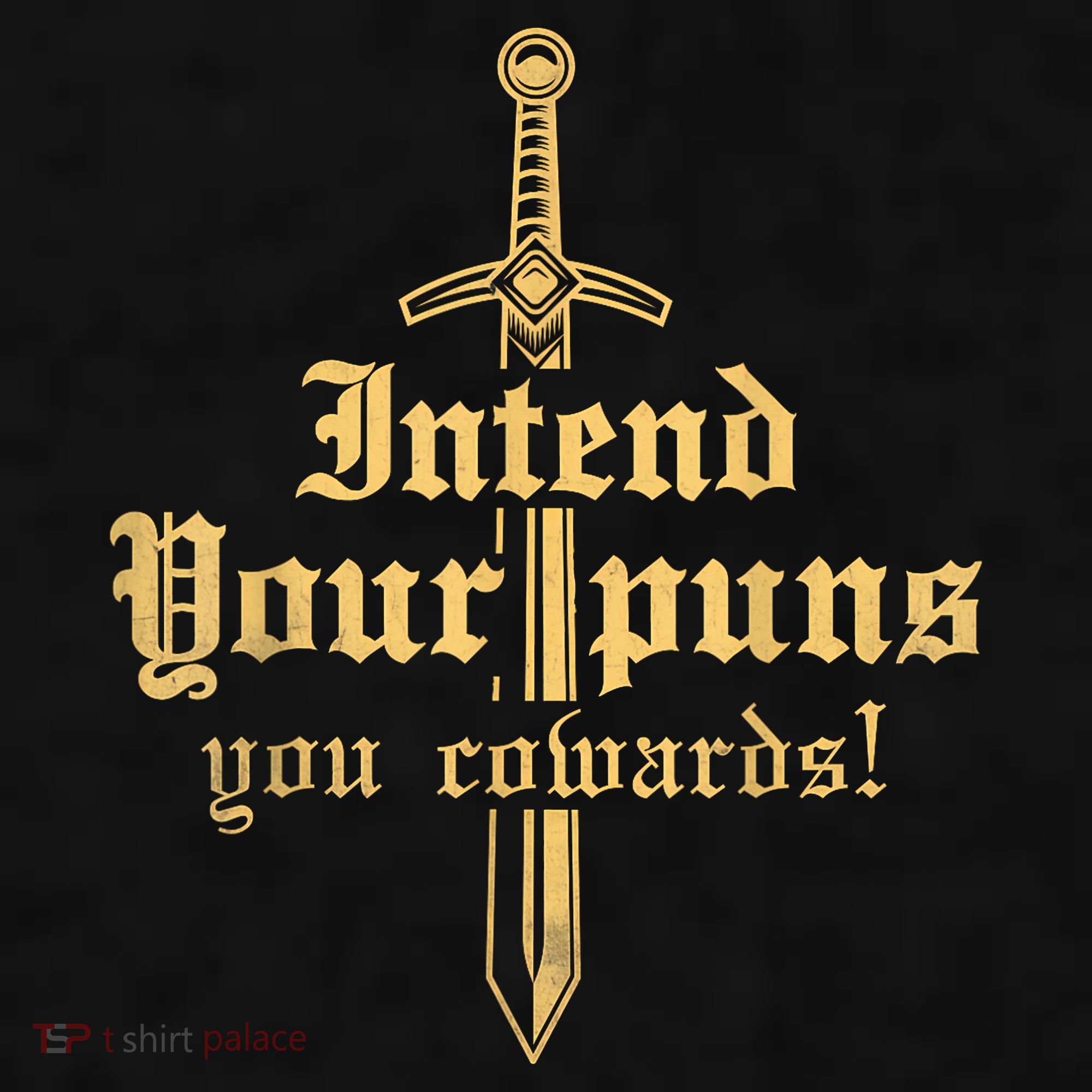 Intend Your Puns You Cowards Funny Pun Ladies PosiCharge Tri-Blend Wicking Tank