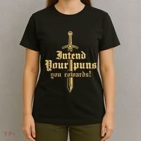 Intend Your Puns You Cowards Funny Pun T-Shirt thumb 4
