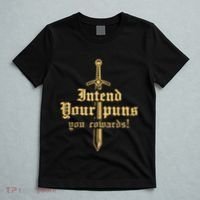 Intend Your Puns You Cowards Funny Pun T-Shirt thumb 5