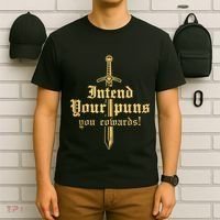 Intend Your Puns You Cowards Funny Pun T-Shirt thumb 6
