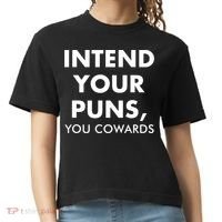 Intend Your Puns You Cowards Funny Comfort Colors Boxy T-Shirt thumb 0
