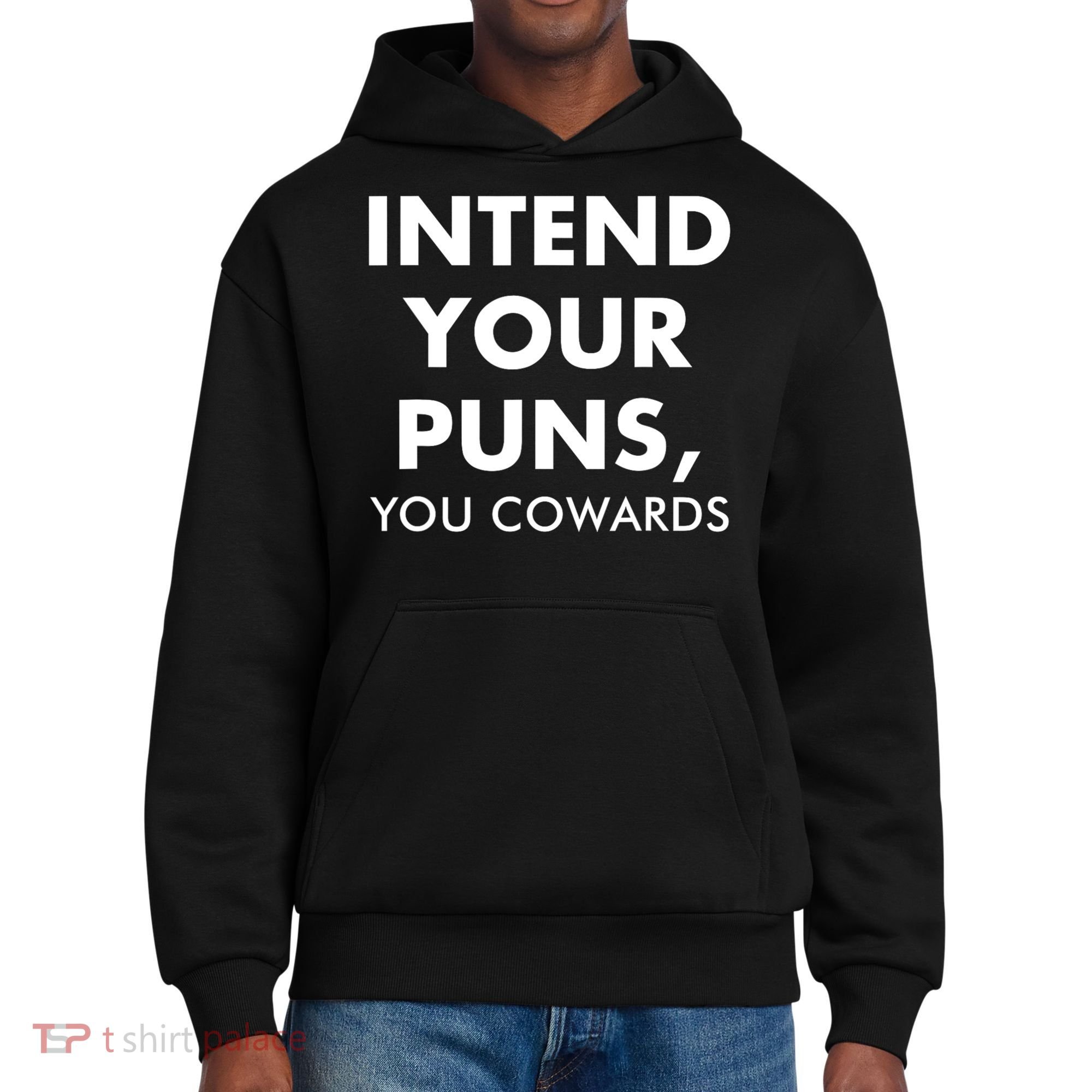 Intend Your Puns You Cowards Funny District V.I.T. Heavyweight Hoodie