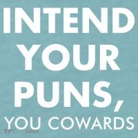Intend Your Puns You Cowards Funny Sueded Cloud Jersey T-Shirt thumb 2