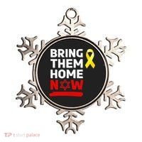 Israel Yellow Ribbon Symbol Bring Them Back Home Now Ornament thumb 0