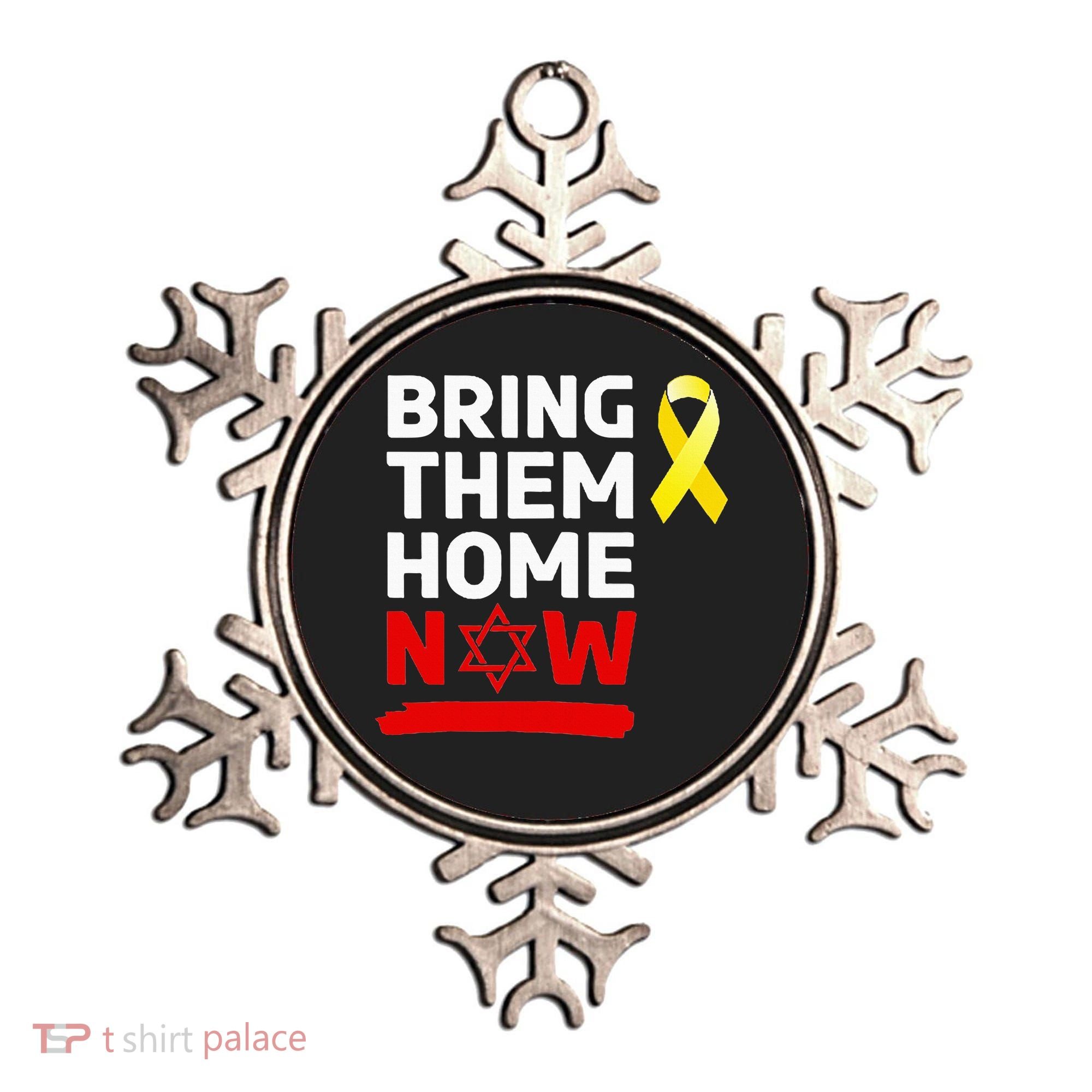 Israel Yellow Ribbon Symbol Bring Them Back Home Now Ornament