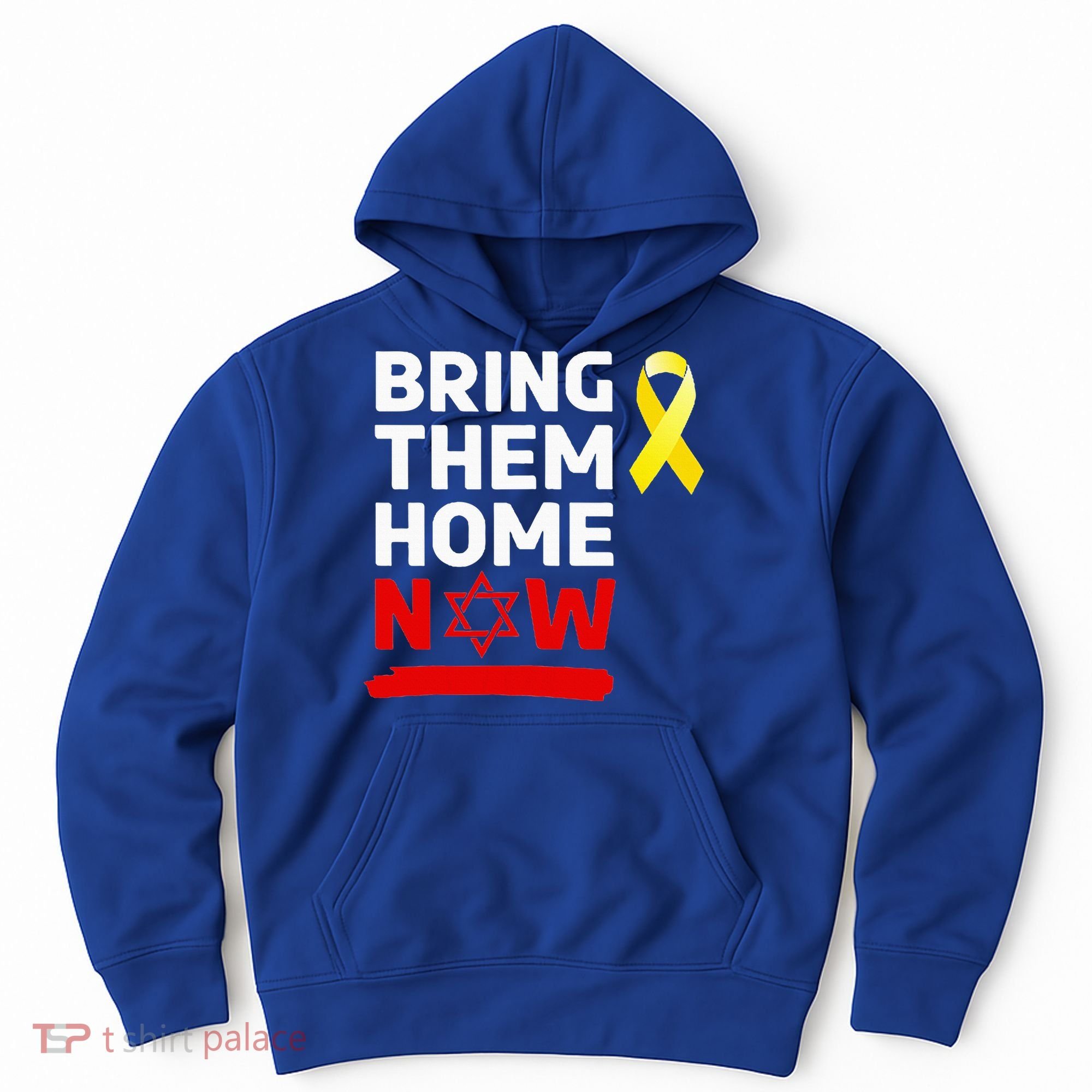 Israel Yellow Ribbon Symbol Bring Them Back Home Now Hoodie