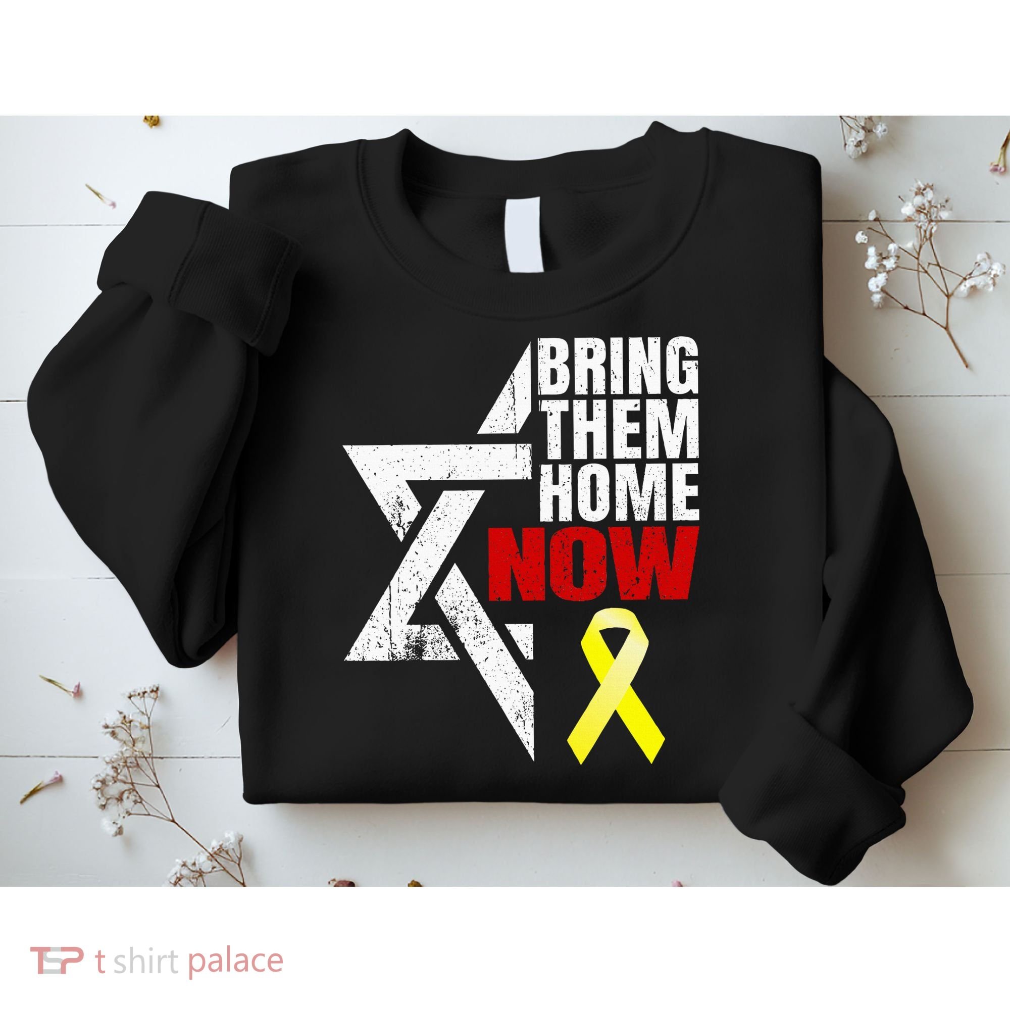 Israel Yellow Ribbon Symbol Bring Them Back Home Now Sweatshirt