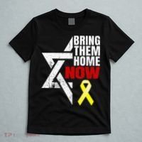 Israel Yellow Ribbon Symbol Bring Them Back Home Now T-Shirt thumb 5