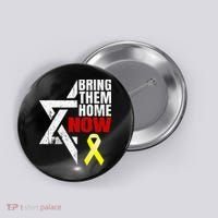 Israel Yellow Ribbon Symbol Bring Them Back Home Now Button thumb 0
