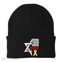 Israel Yellow Ribbon Symbol Bring Them Back Home Now Beanie thumb 0
