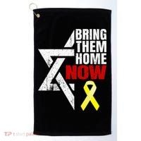 Israel Yellow Ribbon Symbol Bring Them Back Home Now Golf Towel thumb 0