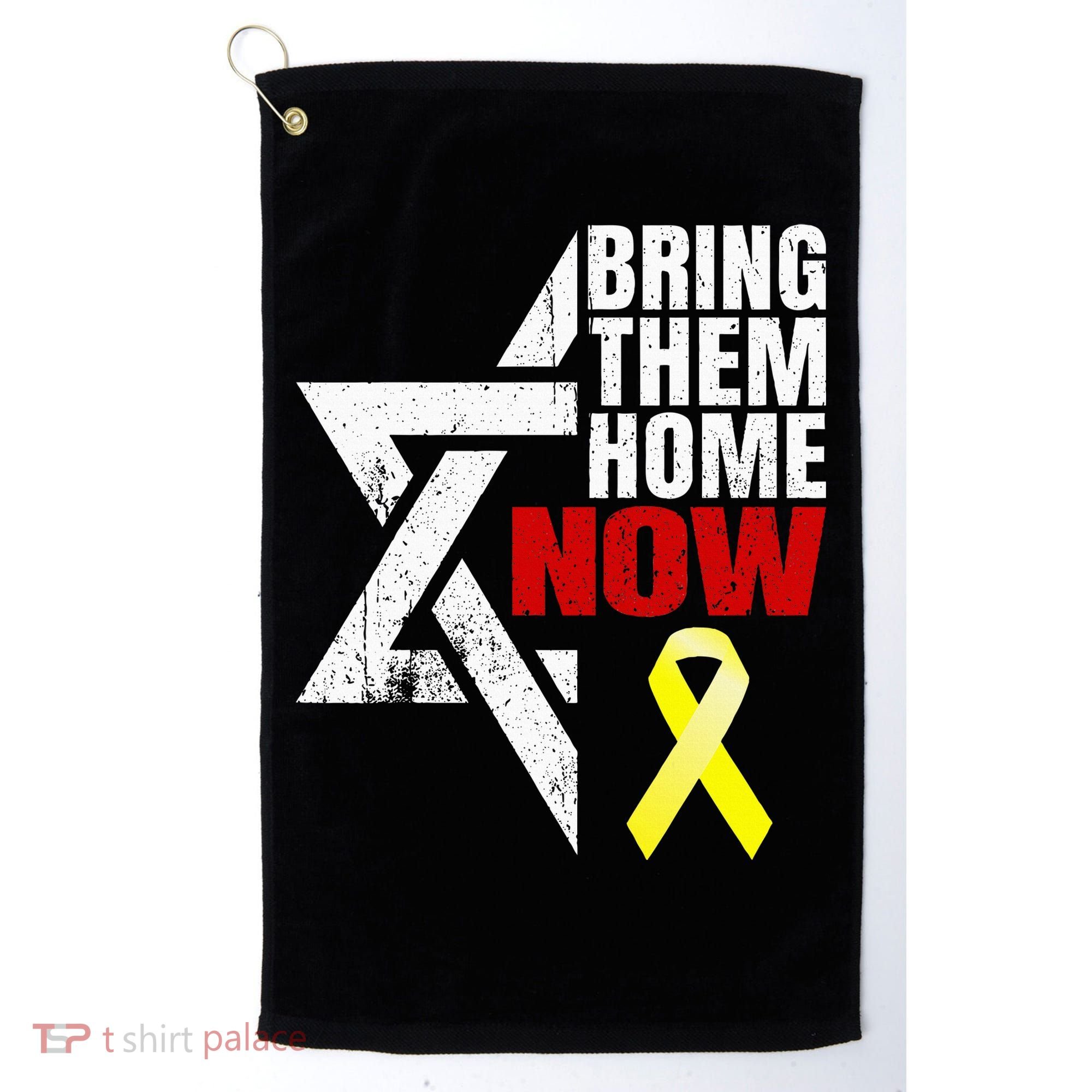 Israel Yellow Ribbon Symbol Bring Them Back Home Now Golf Towel
