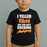I Yelled Riichi But She Kept Sucking Mahjong Toddler T-Shirt thumb 2