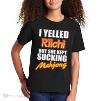 I Yelled Riichi But She Kept Sucking Mahjong Kids T-Shirt thumb 2