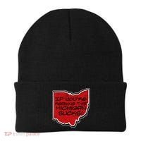 If You're Reading This Michigan Sucks Funny Ohio Beanie thumb 0