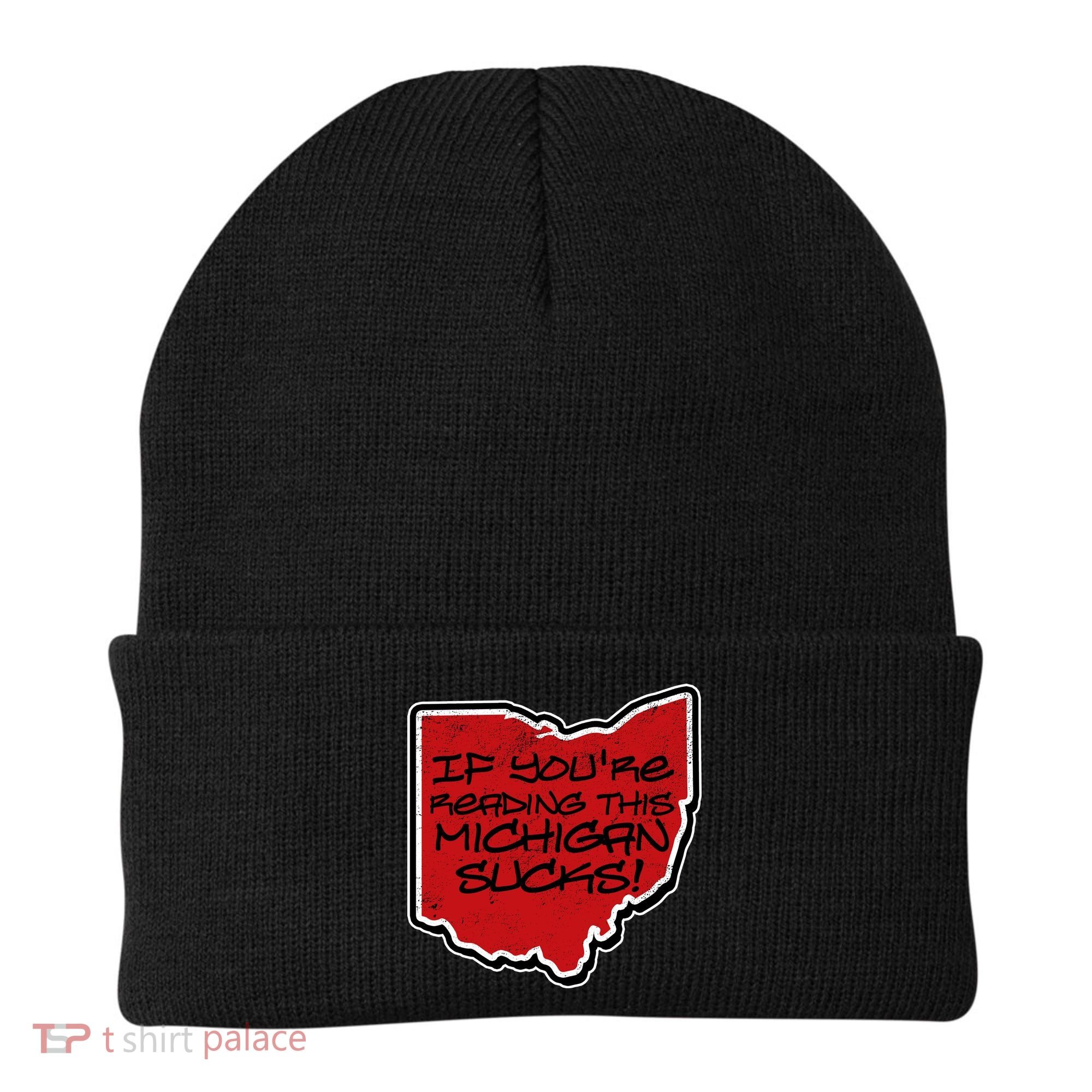 If You're Reading This Michigan Sucks Funny Ohio Beanie
