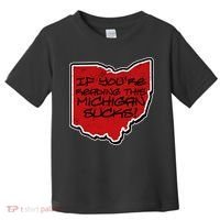 If You're Reading This Michigan Sucks Funny Ohio Toddler T-Shirt thumb 0