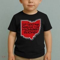 If You're Reading This Michigan Sucks Funny Ohio Toddler T-Shirt thumb 2