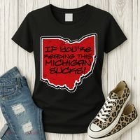 If You're Reading This Michigan Sucks Funny Ohio Women's T-Shirt thumb 3