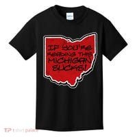 If You're Reading This Michigan Sucks Funny Ohio Kids T-Shirt thumb 0