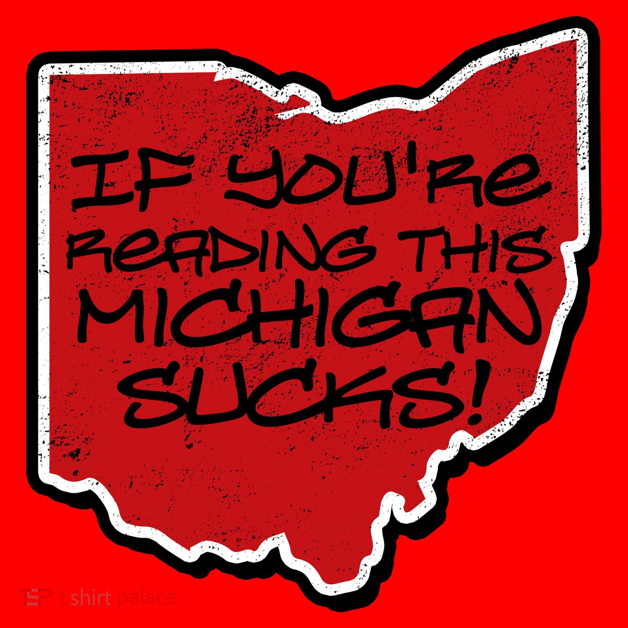 If You're Reading This Michigan Sucks Funny Ohio Santa Hat