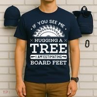 If You See Me Hugging A Tree Woodworking Lumberjack T-Shirt thumb 6