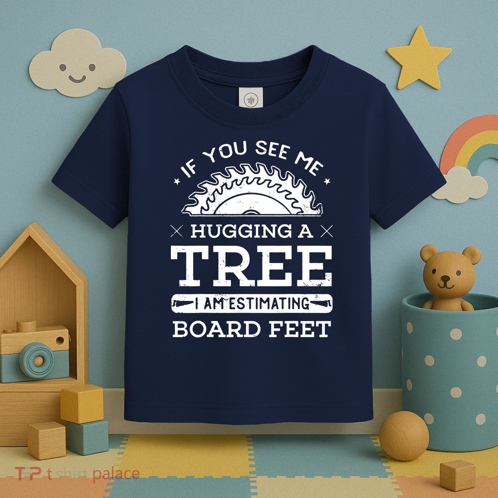 If You See Me Hugging A Tree Woodworking Lumberjack Toddler T-Shirt