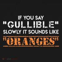 If You Say Gullible Slowly It Sounds Like Oranges Kids Sweatshirt thumb 2