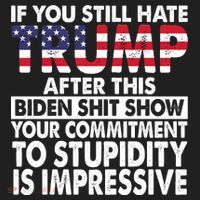 If You Still Hate Trump After This Biden Shit Show Funny Politcal Golf Towel thumb 3