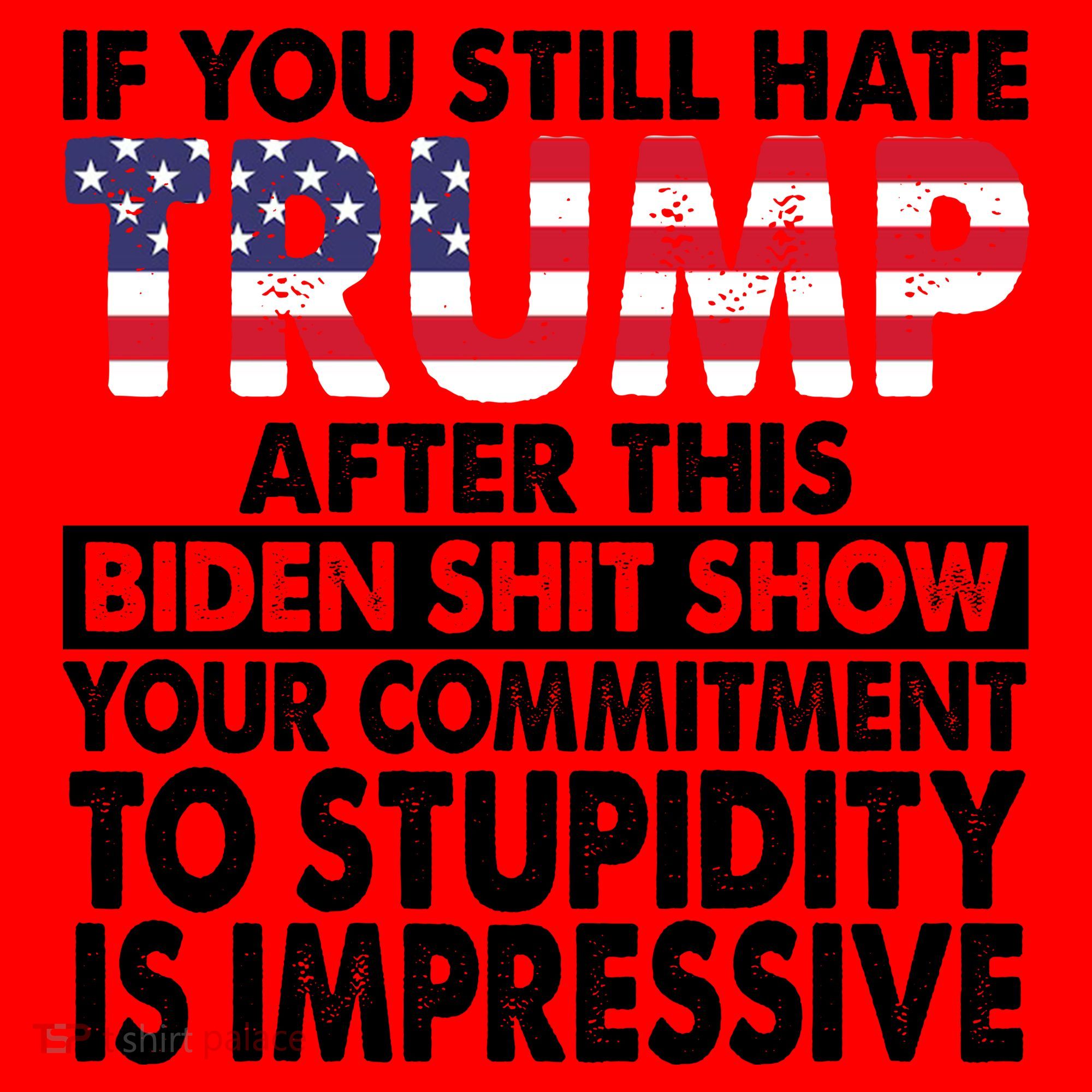 If You Still Hate Trump After This Biden Shit Show Funny Politcal Santa Hat
