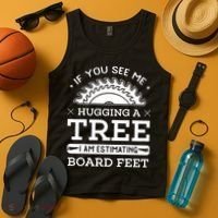If You See Me Hugging A Tree Woodworking Lumberjack Tank Top thumb 4