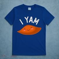 I Yam Shes My Sweet Potato Couples Matching Thanksgiving Gift T-Shirt thumb 5