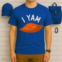 I Yam Shes My Sweet Potato Couples Matching Thanksgiving Gift T-Shirt thumb 6