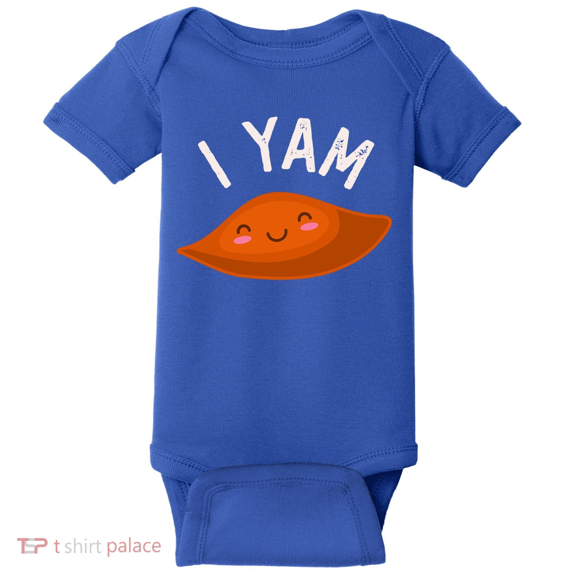 I Yam Shes My Sweet Potato Couples Matching Thanksgiving Gift Baby Bodysuit