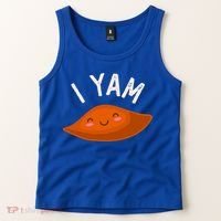 I Yam Shes My Sweet Potato Couples Matching Thanksgiving Gift Tank Top thumb 2