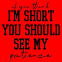 If You Think Im Short You Should See My Patience Santa Hat thumb 1