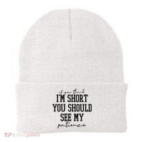 If You Think Im Short You Should See My Patience Beanie thumb 0