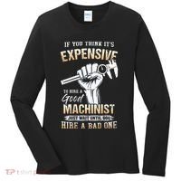 If You Think ItS Expensive To Hire A Good Machinist Women's Long Sleeve Shirt thumb 0