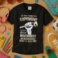 If You Think ItS Expensive To Hire A Good Machinist Kids T-Shirt thumb 3
